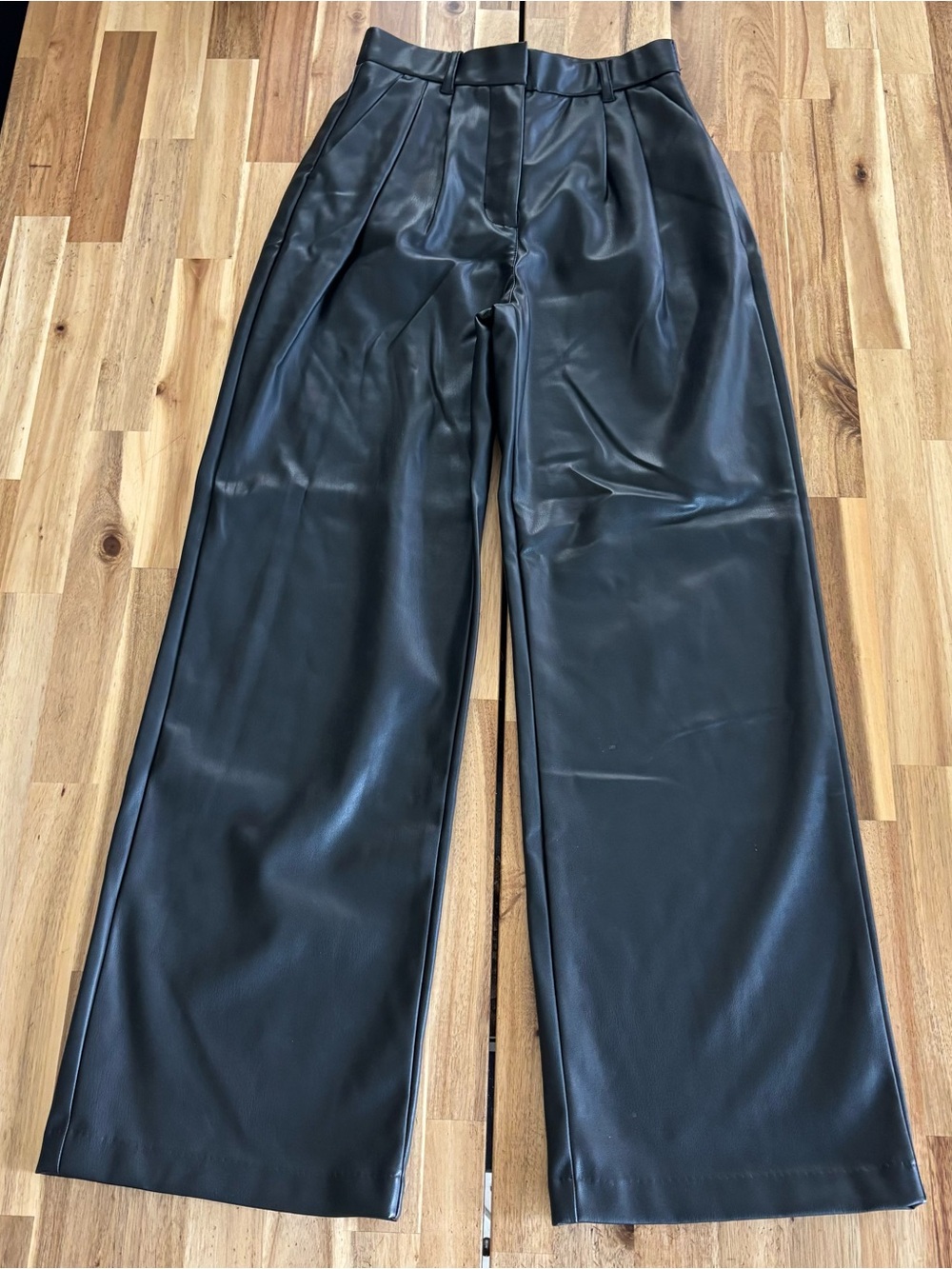A&F Vegan Leather Trousers